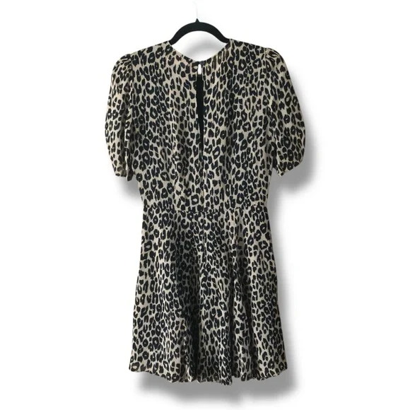 Reformation Gracie Leopard Print Short Mini Dress Size 6